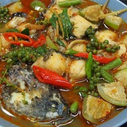 แกงป่าปลาดุกทอด