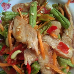 ตำถั่วคอหมูย่าง
