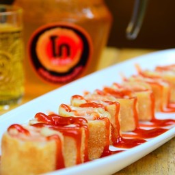 โรตีดับเบิ้ลไส้กรอกชีส