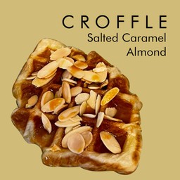 Croffle Almond salted caramel homemade