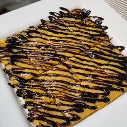 โรตีข้าวโพด+ชีส+ช็อกโกแลต Roti with sweet corn and cheese + chocolate
