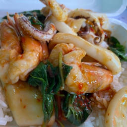 ข้าว - กะเพราทะเล