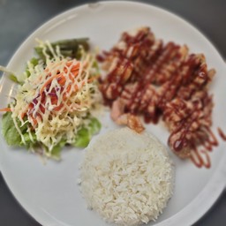 ข้าวหน้าหมูบาบีคิว