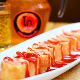 โรตีดับเบิ้ลไส้กรอกแฮมชีส