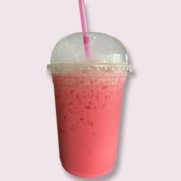 นมเย็น นมชมพู (แก้วโอ่ง)