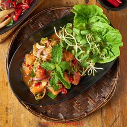 ยำแซลมอนซ่าวาซาบิ