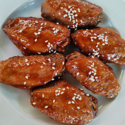 ปีกกลางทอดใหญ่ 닭날개 튀김 6ชิ้น Chicken wings