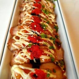 ข้าวหน้าเบคอนเบริ์นไฟ