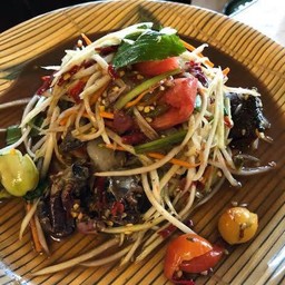 ข้าวหมูทอด ส้มตำ Newstyle
