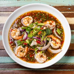 ยำกุ้งสุก