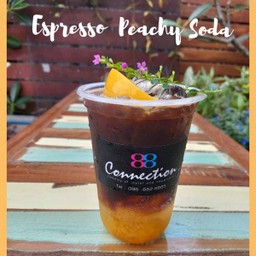 เอสเพรสโซ่ + พีช +โซดา  🥤🍑🧊
