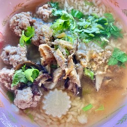 ข้าวต้มหมูสับ เห็ดหอม