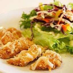 Fried Dolly Fish Salad