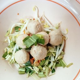 ก๋วยเตี๋ยวเนื้อ ลูกชิ้นเนื้อล้วน