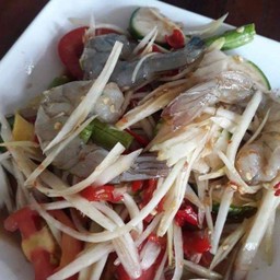 ตำกุ้งสดปลาร้า