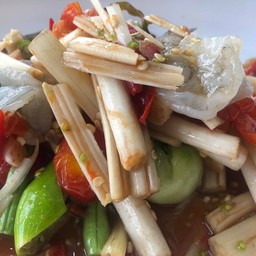 ตำไหลบัวกุ้งสด