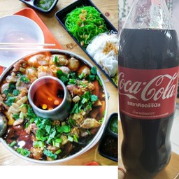 เซ็ท1 เตี๋ยวเรือหม้อไฟ+โค้ก 1000ml