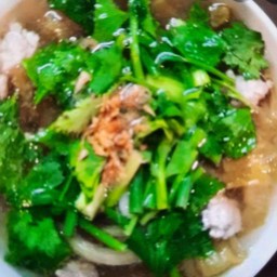 ต้มจืดผักกาดดองกระป๋อง หมูสับ