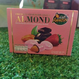 อัลมอนด์เคลือบช็อกโกแลตรสสตอเบอรี่