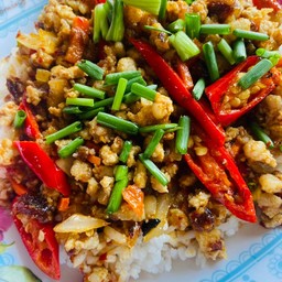 พริกเผาหมูสับ