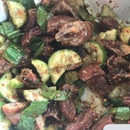 ยำไส้อ่อน(ชุดใหญ่)