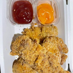 ไก่ทอดราดซอส
