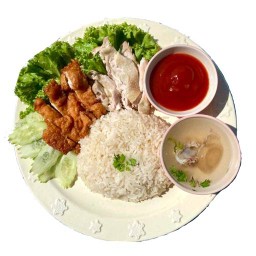 หมิวข้าวมันไก่ต้ม/ไก่ทอด/ไก่เกาหลี วัดธรรมโชติ