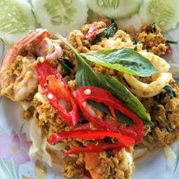 ผัดห่อหมกราดข้าว