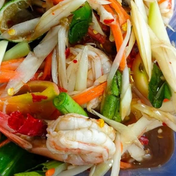 ตำโคราชกุ้งลวก