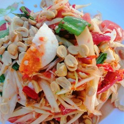 ตำไทยหมูยอใข่เค็ม