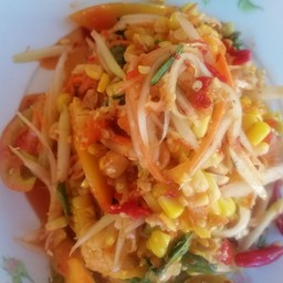 ตำข้าวโพดไข่เค็ม