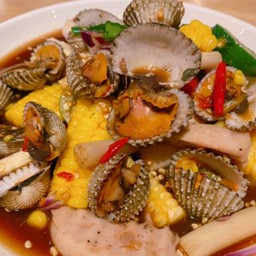 ตำเกาเหลาหอยแครง