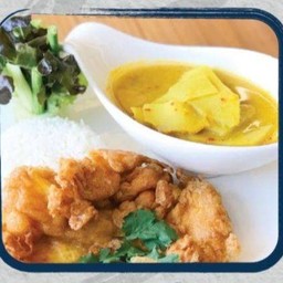 ข้าวแกงเหลือง+ไข่เจียว