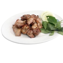 คอหมูทอดกระเทียม