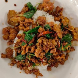 กะเพราหมูสับ