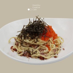 S5- Spaghetti Ebiko Cream Bacon สปาเก็ตตี้อิบิโกะครีมเบคอน