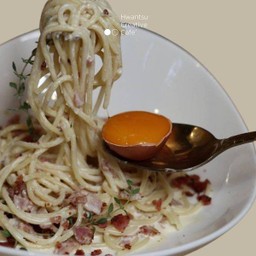 S11-Spaghetti Cabonara Bacon สปาเก็ตตี้ คาโบนาร่า เบคอน
