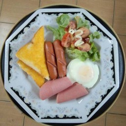 ชุดอาหารเช้า+น้ำส้มคั้นสด