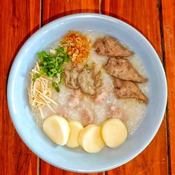 โจ๊กหมูเด้งเต้าหู้ไข่