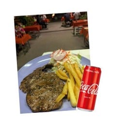 [อร่อยซ่ากับโค้ก] สเต็กเนื้อริบอาย และ โค้กกระป๋อง