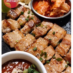 ชุดหมูสามชั้นย่างเกาหลี