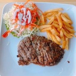 สเต๊กเนื้อเซอร์ลอย (เนื้อสันนอก)