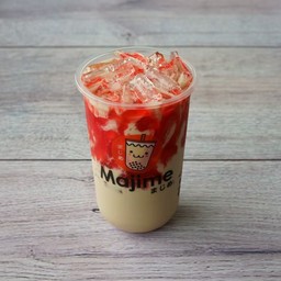 นมหมีสตรอเบอร์รี่เย็น