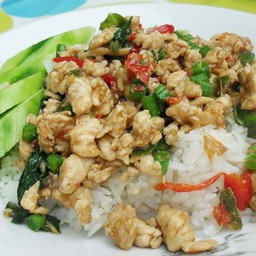 Stir-Fried Chicken With Basil (Side Dish)