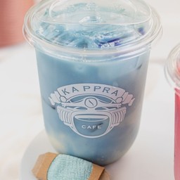 Iced Vanilla Blue Latte  วานิลลา บูล ลาเต้ เย็น