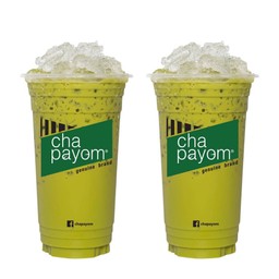 ชาเขียว 2 แก้ว