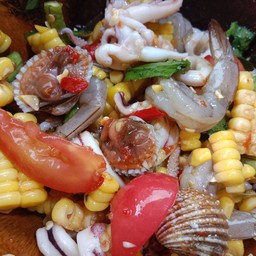 ตำข้าวโพดทะเล