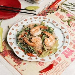 หมี่กระเฉดกุ้ง