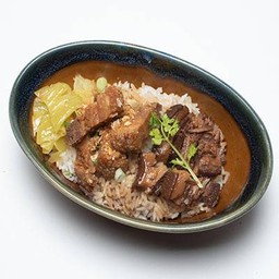 ข้าว 2 หมี ( หมูกรอบ, บะเต็ง)