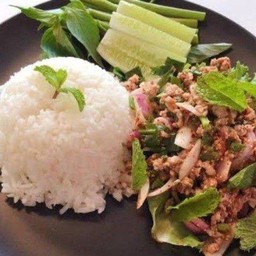 Chicken Larb With Rice